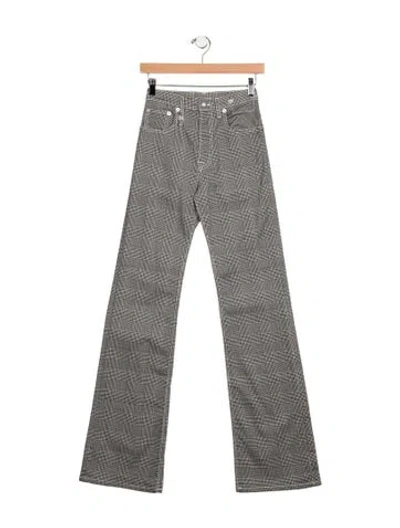 Pre-owned R13 Mid-rise Straight Leg Jeans In Gray