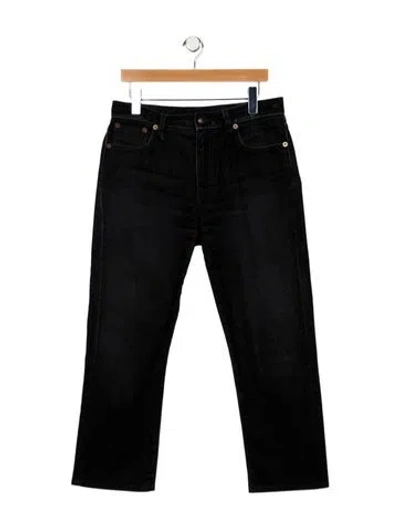Pre-owned R13 Mid-rise Straight Leg Jeans In Gray