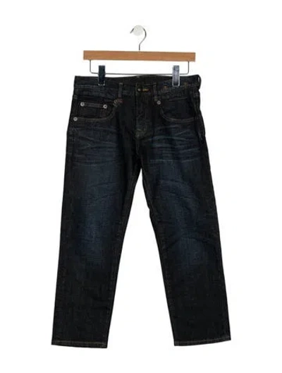 Pre-owned R13 Mid-rise Straight Leg Jeans In Gray