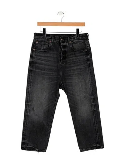 Pre-owned R13 Mid-rise Straight Leg Jeans In Gray