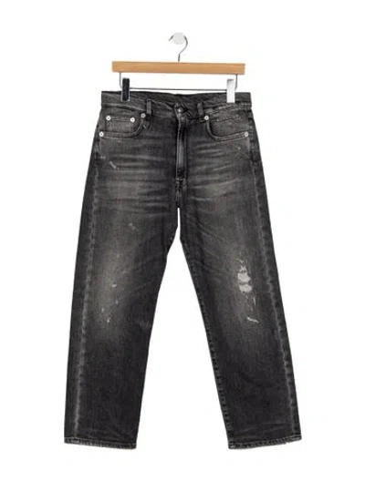 Pre-owned R13 Mid-rise Straight Leg Jeans In Gray
