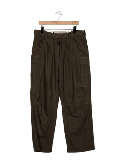 Pre-owned R13 Mid-rise Straight Leg Jeans In Green