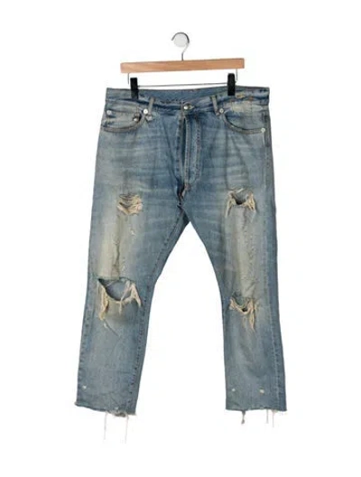 Pre-owned R13 Mid-rise Straight Leg Jeans In Green
