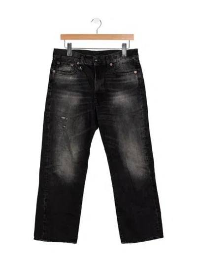 Pre-owned R13 Mid-rise Straight Leg Jeans In Grey