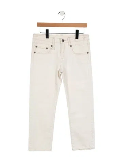 Pre-owned R13 Mid-rise Straight Leg Jeans In Neutral