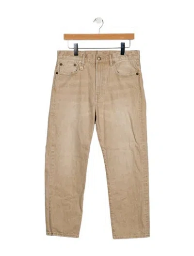 Pre-owned R13 Mid-rise Straight Leg Jeans In Neutral