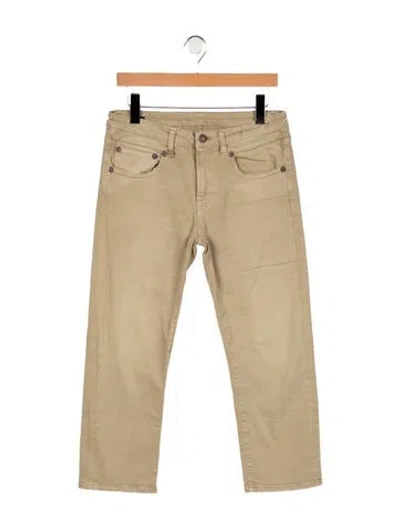 Pre-owned R13 Mid-rise Straight Leg Jeans In Neutral