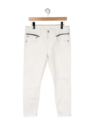 Pre-owned R13 Mid-rise Straight Leg Jeans In Neutral