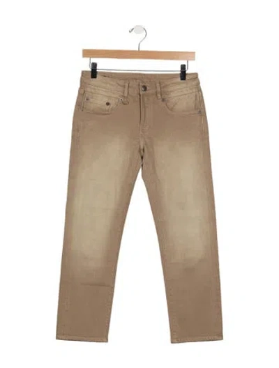 Pre-owned R13 Mid-rise Straight Leg Jeans In Neutral
