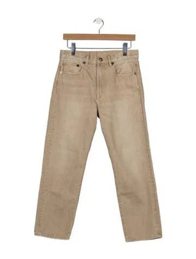 Pre-owned R13 Mid-rise Straight Leg Jeans In Neutral