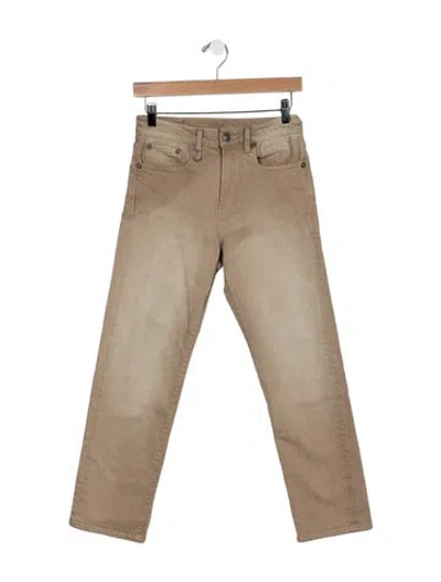Pre-owned R13 Mid-rise Straight Leg Jeans In Neutrals