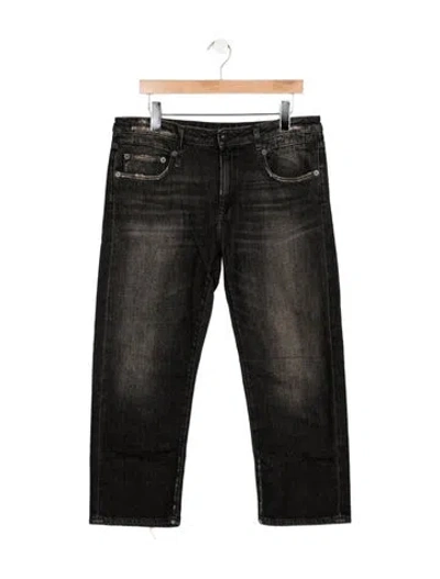 Pre-owned R13 Mid-rise Straight Leg Jeans W/ Tags In Black