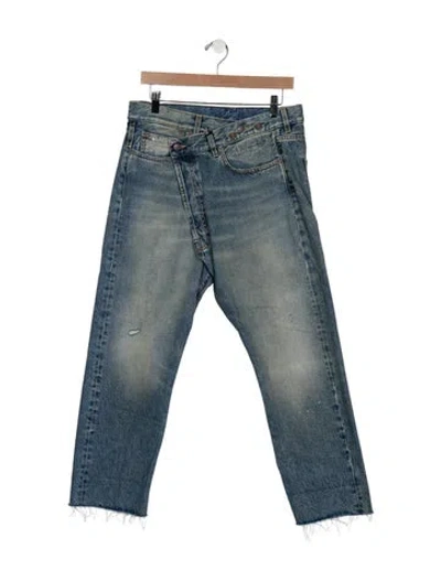Pre-owned R13 Mid-rise Straight Leg Jeans W/ Tags In Blue