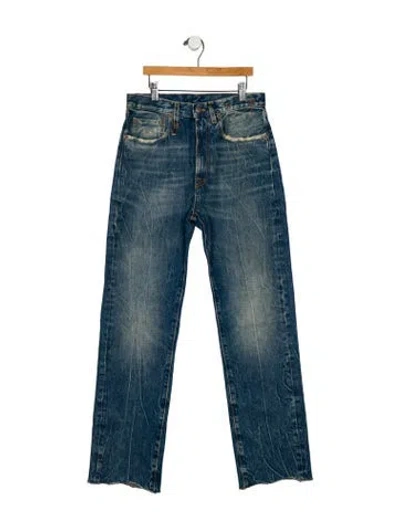 Pre-owned R13 Mid-rise Straight Leg Jeans W/ Tags In Blue