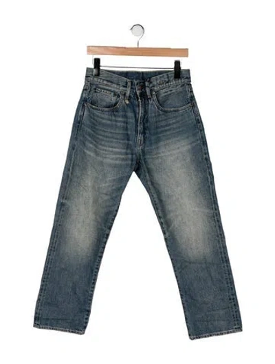 Pre-owned R13 Mid-rise Straight Leg Jeans W/ Tags In Blue