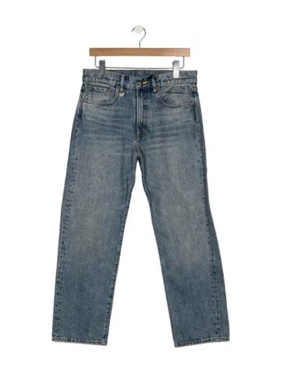 Pre-owned R13 Mid-rise Straight Leg Jeans W/ Tags In Blue