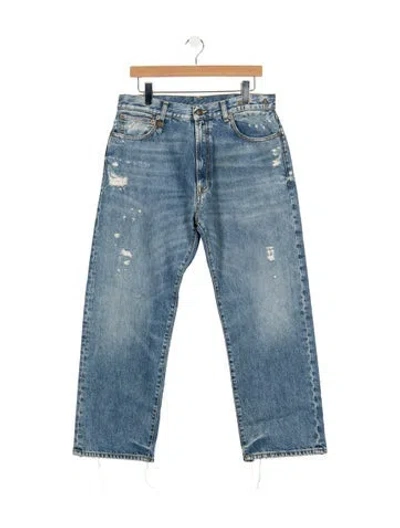 Pre-owned R13 Mid-rise Straight Leg Jeans W/ Tags In Blue