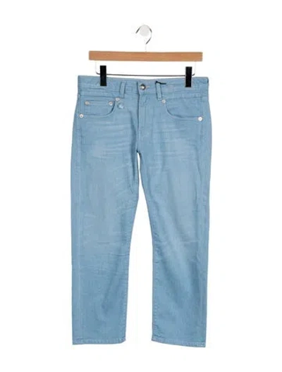 Pre-owned R13 Mid-rise Straight Leg Jeans W/ Tags In Blue