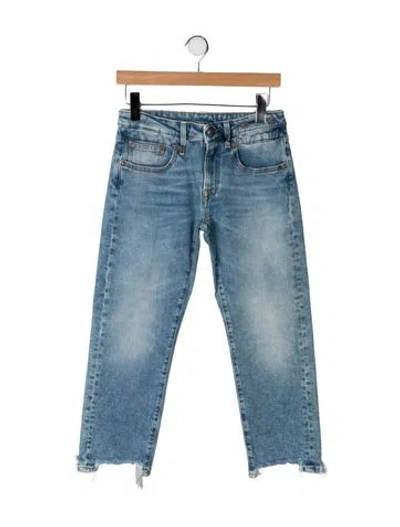 Pre-owned R13 Mid-rise Straight Leg Jeans W/ Tags In Blue