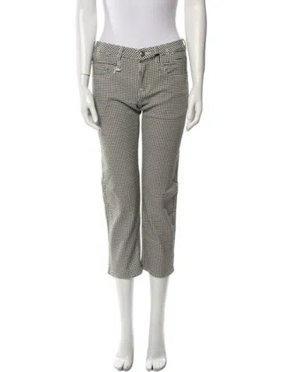 Pre-owned R13 Mid-rise Straight Leg Jeans In White