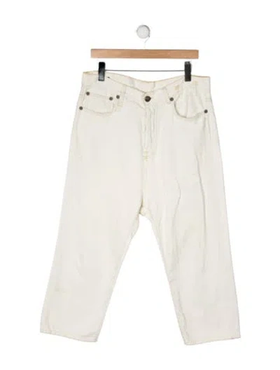 Pre-owned R13 Mid-rise Straight Leg Jeans In Yellow