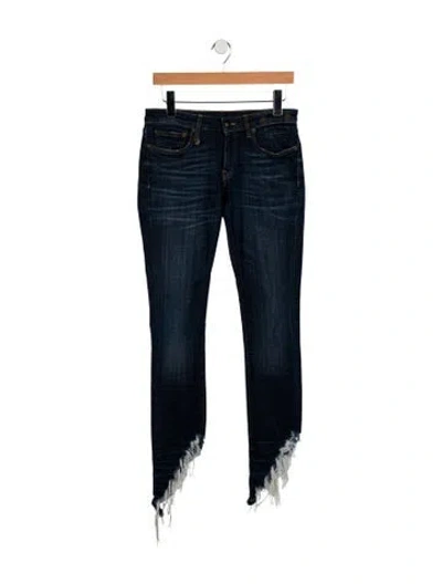 Pre-owned R13 Mid-rise Wide Leg Jeans In Blue