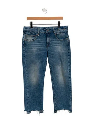 Pre-owned R13 Mid-rise Wide Leg Jeans In Blue
