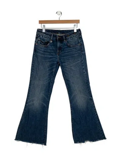 Pre-owned R13 Mid-rise Wide Leg Jeans In Blue