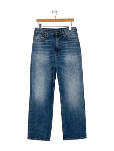 Pre-owned R13 Mid-rise Wide Leg Jeans In Blue