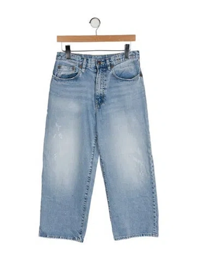Pre-owned R13 Mid-rise Wide Leg Jeans In Blue