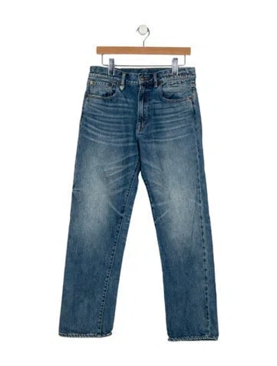 Pre-owned R13 Mid-rise Wide Leg Jeans In Blue