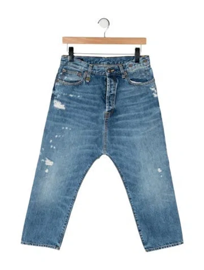 Pre-owned R13 Mid-rise Wide Leg Jeans In Blue