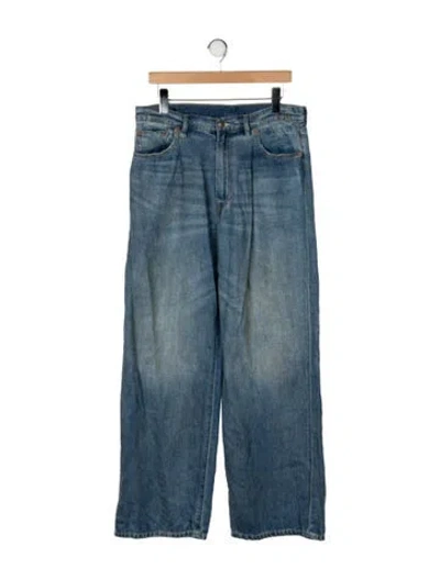Pre-owned R13 Mid-rise Wide Leg Jeans In Blue