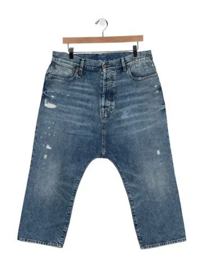 Pre-owned R13 Mid-rise Wide Leg Jeans In Blue