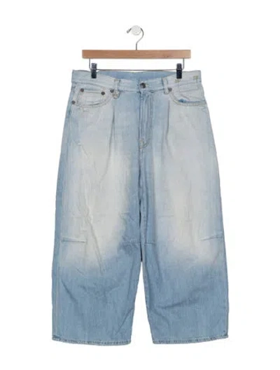 Pre-owned R13 Mid-rise Wide Leg Jeans In Blue