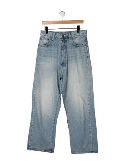 Pre-owned R13 Mid-rise Wide Leg Jeans In Blue