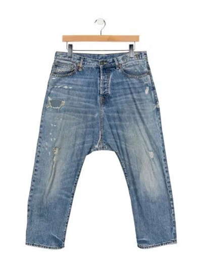 Pre-owned R13 Mid-rise Wide Leg Jeans In Blue