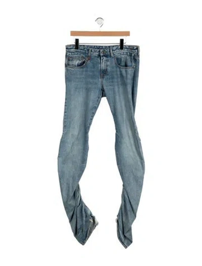 Pre-owned R13 Mid-rise Wide Leg Jeans In Blue