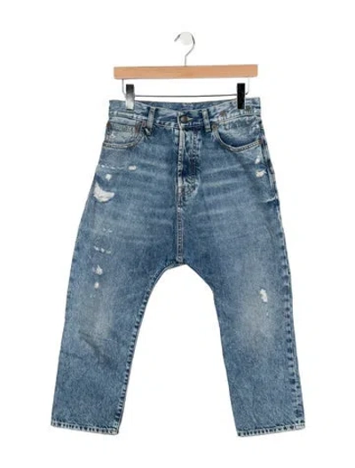 Pre-owned R13 Mid-rise Wide Leg Jeans In Blue