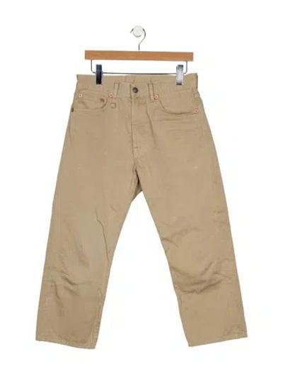 Pre-owned R13 Mid-rise Wide Leg Jeans In Neutral