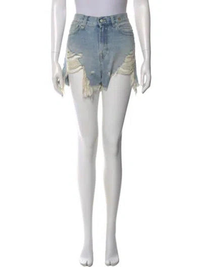 Pre-owned R13 Mini Shorts In Blue
