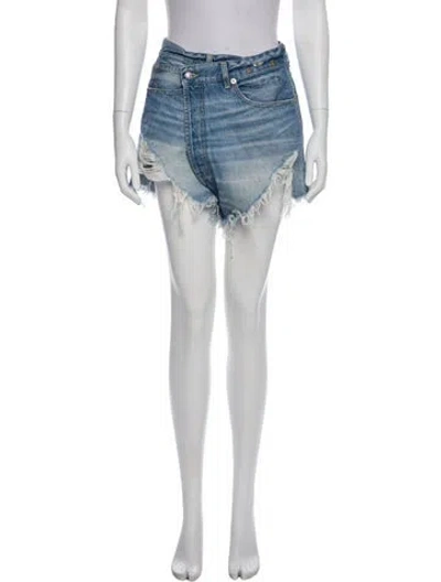 Pre-owned R13 Mini Shorts In Blue