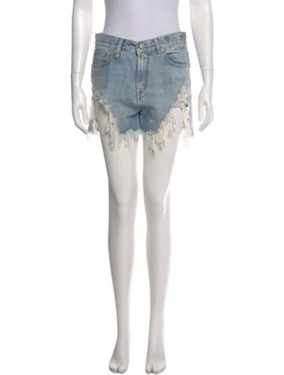 Pre-owned R13 Mini Shorts In Blue