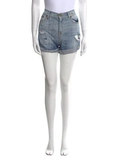 Pre-owned R13 Mini Shorts In Blue