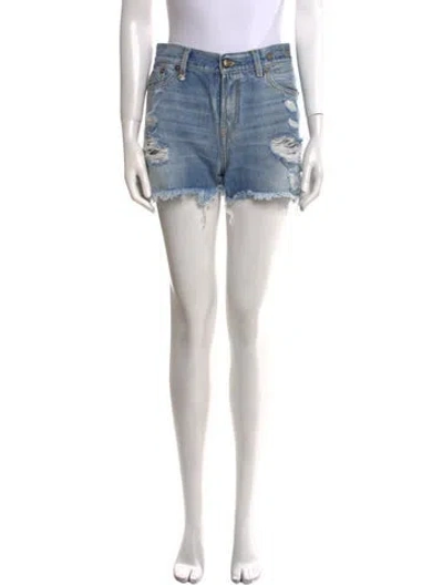 Pre-owned R13 Mini Shorts In Blue