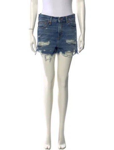 Pre-owned R13 Mini Shorts In Blue