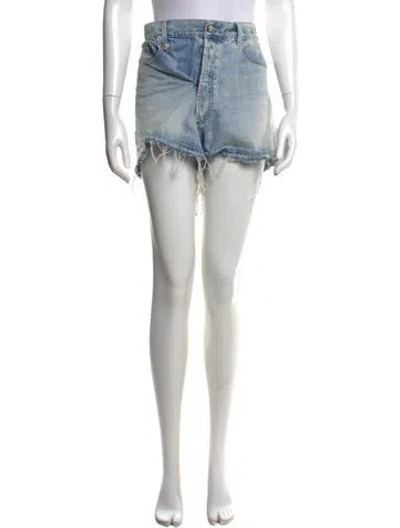 Pre-owned R13 Mini Shorts In Blue