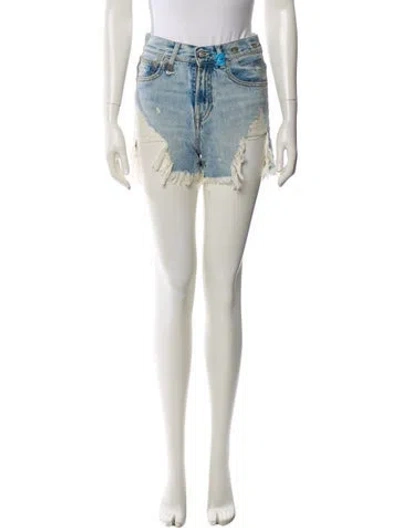 Pre-owned R13 Mini Shorts In Blue