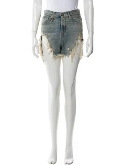 Pre-owned R13 Mini Shorts In Blue