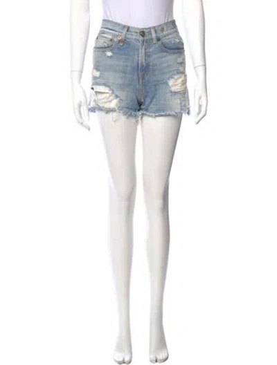 Pre-owned R13 Mini Shorts In Blue